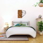 Wallity Heart Escultura de Pared Negro y Nogal